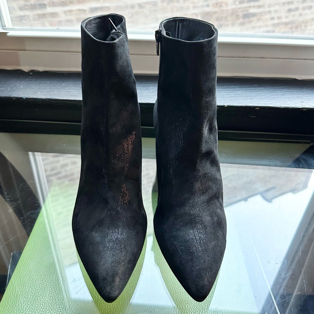 🌸AGL🌸 Black Marette Leather Bootie size 42 - Picture 4 of 13